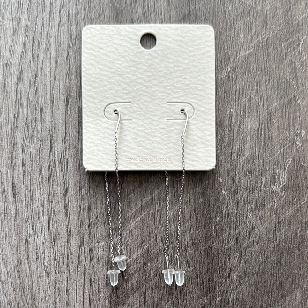 Elegant Silver Drop Earrings